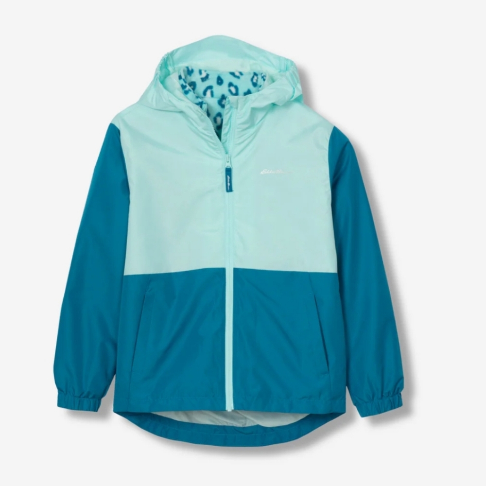 Eddie Bauer Girls Lone Peak 3 in 1 Jacket Size Large (14-16) Paradise Blue